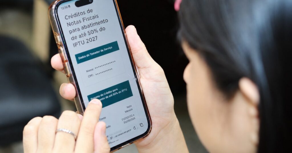Notas elegíveis geram crédito de 20% do ISS para abatimento do IPTU 2027 em Manaus