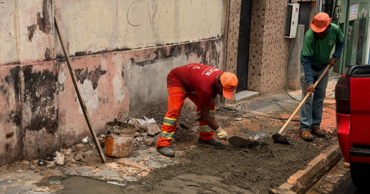 Na zona Sul, Seminf atua sobre drenagem que comprometeu passeio da Lima Bacuri