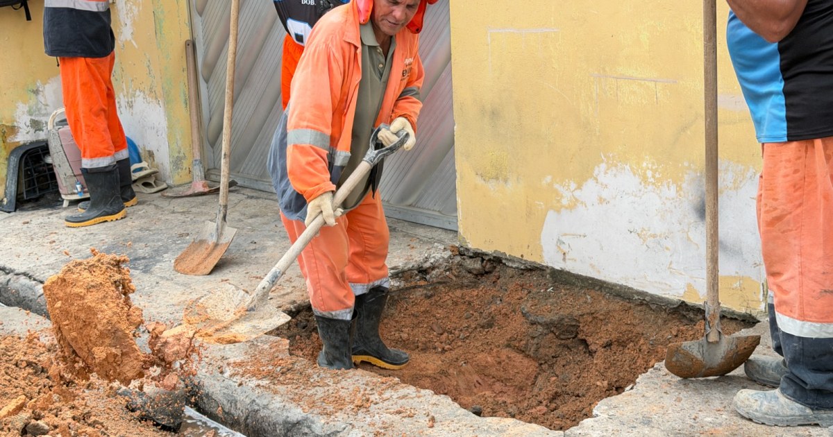 Solicitação de moradores orienta recuperação de drenagem na rua São Luiz, em Manaus