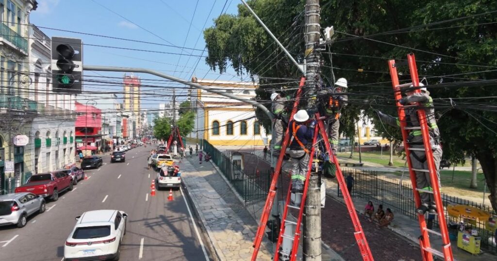 Dois tratamentos para a rede aérea serão aplicados no Centro de Manaus