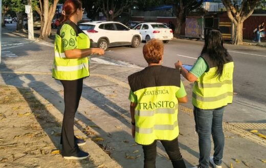 Avaliação viária no centro de Manaus reúne registros de três ruas