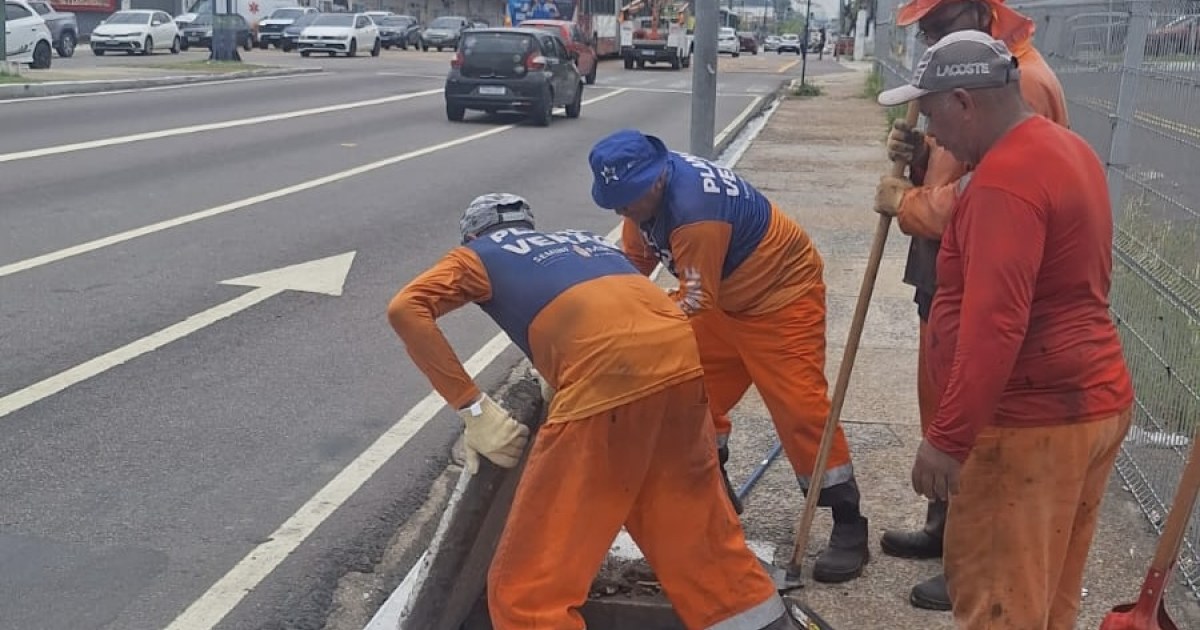 Prefeitura associa conservação da drenagem à limpeza periódica de estruturas em Manaus