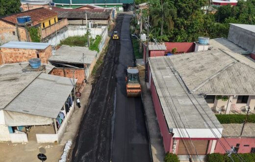 Obras viárias no Parque Rio Solimões avançam em etapas diferentes